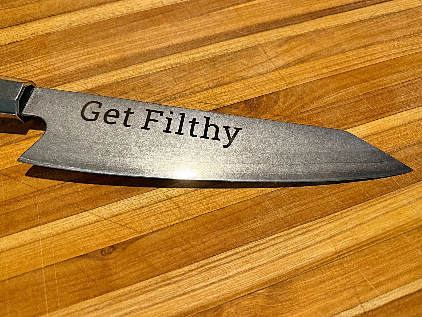 "Get Filthy" Chefs Knife